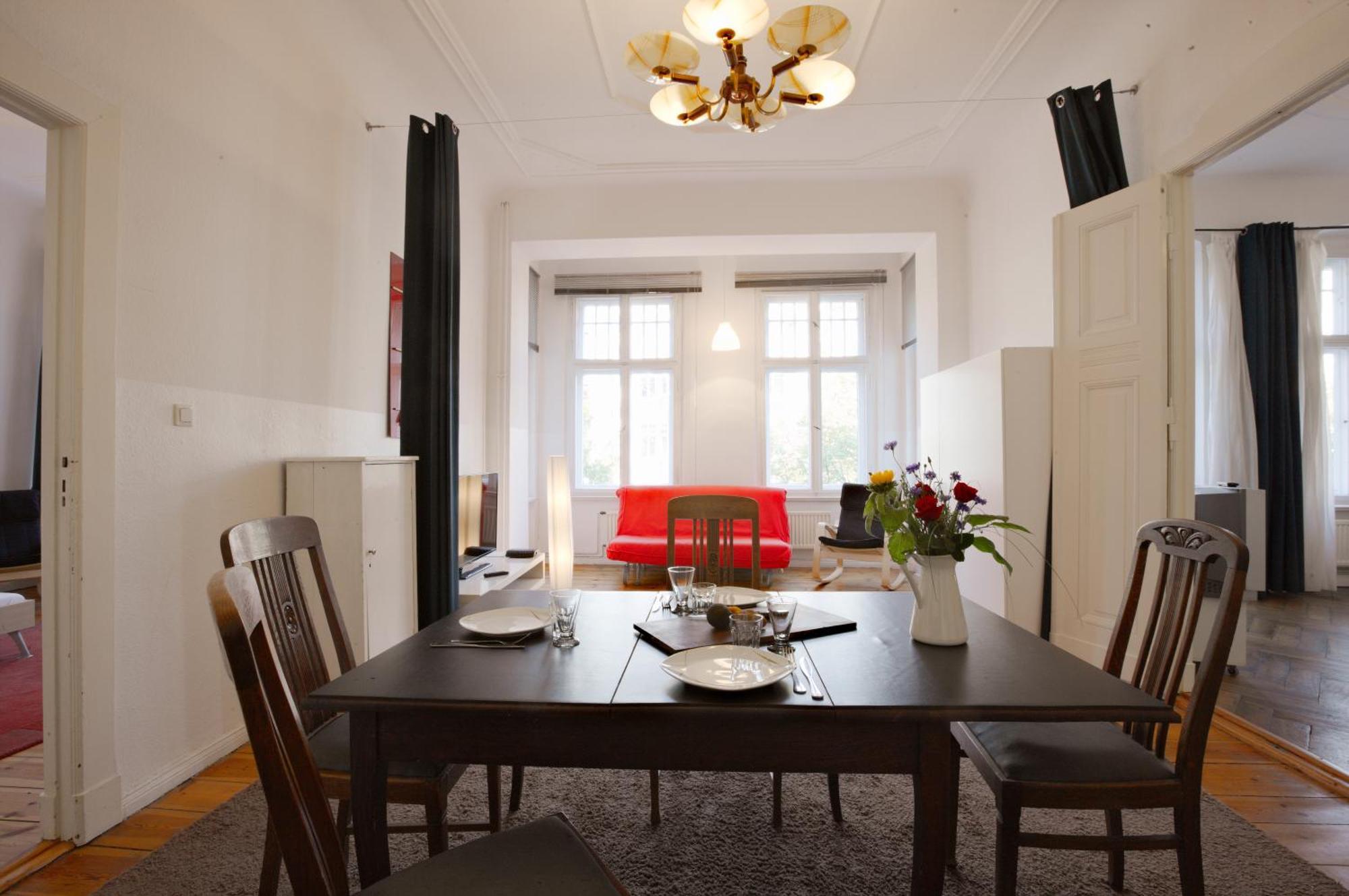 Elegante Altbauwohnung Berlin Exteriör bild
